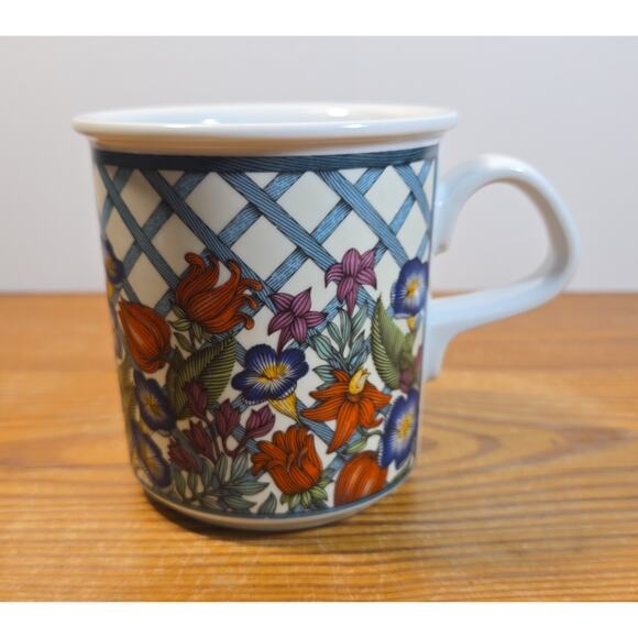 Dansk Other - Dansk Nordic Garden Dinnerware Coffee Mug Cup Lattice Floral Pattern